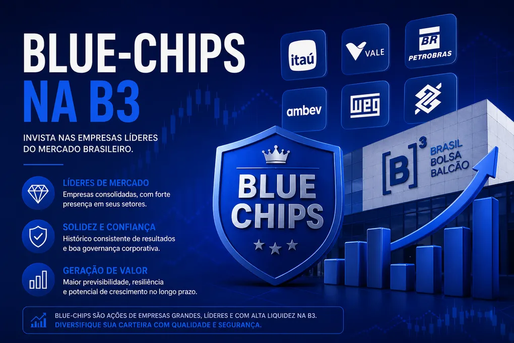 Blue Chips: Por que BBAS3, VALE3 e PETR4 Dominam a Bolsa?