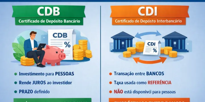 CDB e CDI: Qual a Diferença? (E Quanto Rende Cada Um em