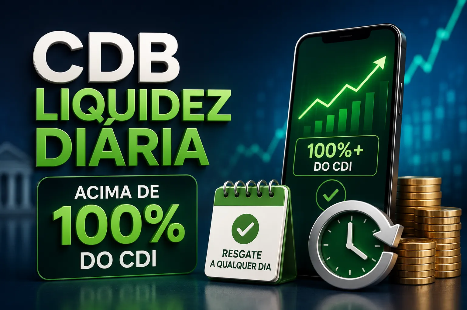 Ilustração conceitual de investimentos em renda fixa e títulos públicos