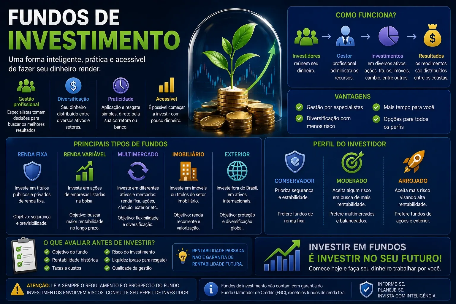 Ilustração representativa sobre Fundos de Investimento: O que são e como começar a Investir