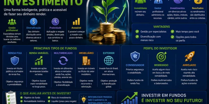 Ilustração representativa sobre Fundos de Investimento: O que são e como começar a Investir