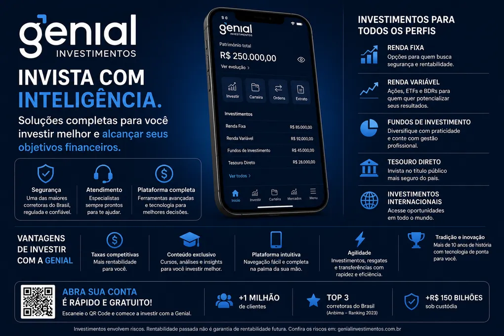 Genial Investimentos: Como Funciona e Vale a Pena Investir em 2026?