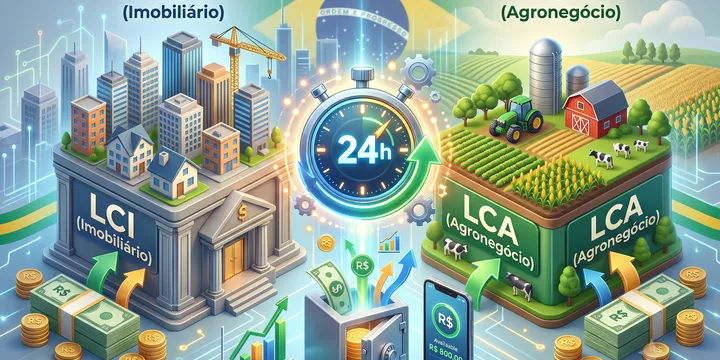 Ilustração conceitual de investimentos em renda fixa e títulos públicos
