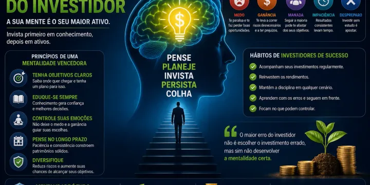 Ilustração conceitual de investimentos em renda fixa e títulos públicos
