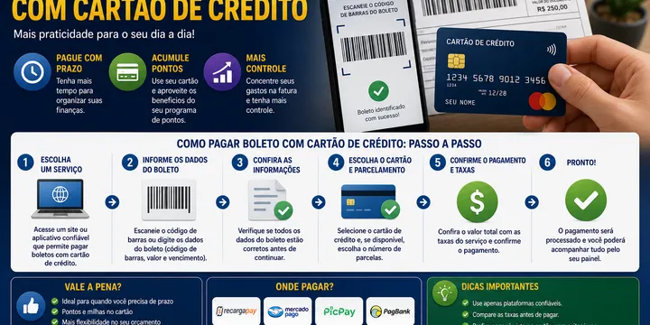 Pagar Boleto com Cartão de Crédito: Quando Vale a Pena e Quais as Taxas?