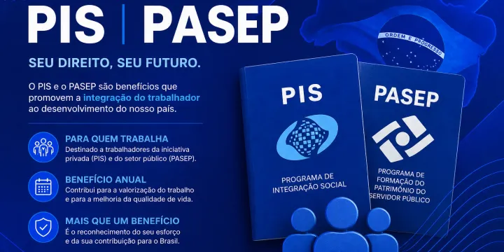 Ilustração representativa sobre PIS/Pasep 2026: Calendário, Quem Tem Direito e Valor do