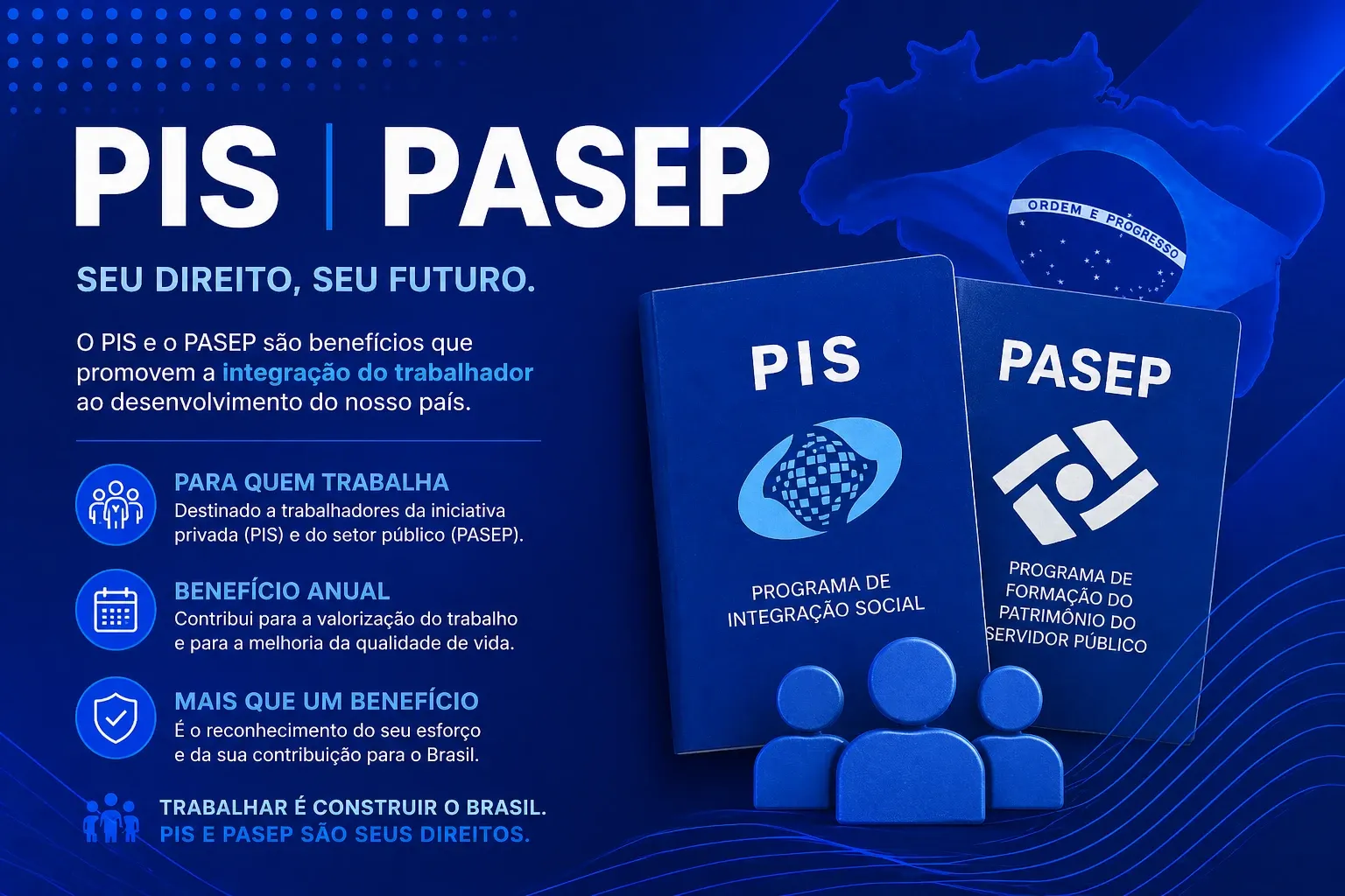 Ilustração representativa sobre PIS/Pasep 2026: Calendário, Quem Tem Direito e Valor do