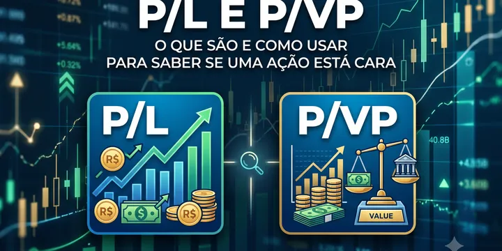 Ilustração representativa sobre P/L e P/VP: O que são e como usar para saber se uma ação
