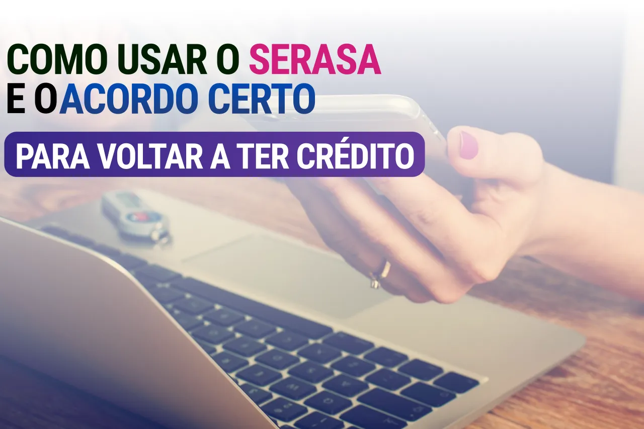 Ilustração sobre controle de crédito, Serasa Score e renegociação de dívidas