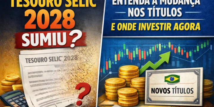 Ilustração conceitual de investimentos em renda fixa e títulos públicos