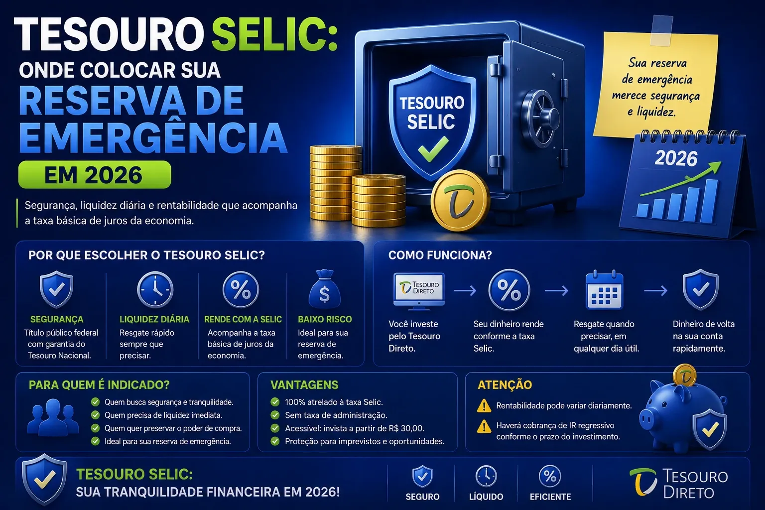 Quanto Rende R$ 1.000 no Tesouro Selic por Mês? (Cálculo