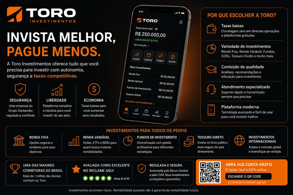 Toro Investimentos: Como Funciona e Vale a Pena em 2026?