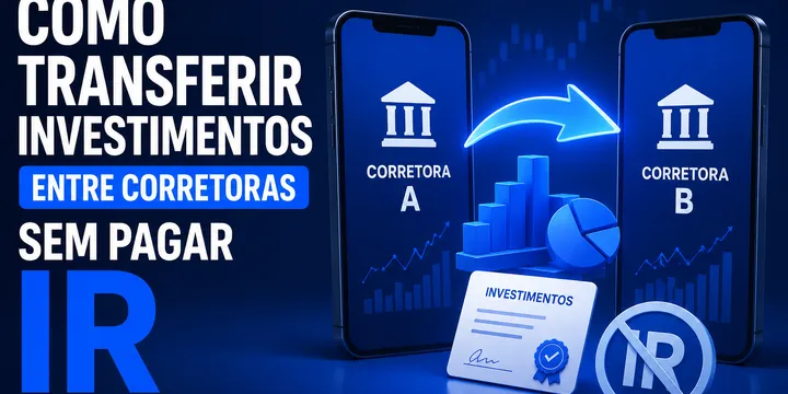 Ilustração representativa sobre Como Transferir Investimentos Entre Corretoras Sem Pagar IR