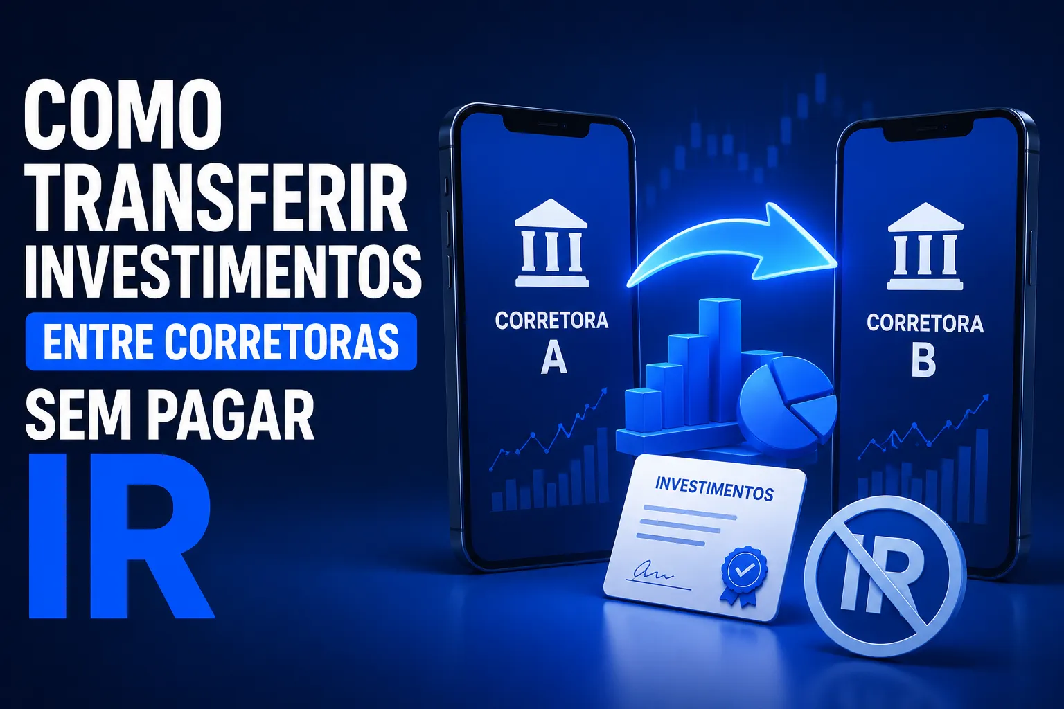 Ilustração representativa sobre Como Transferir Investimentos Entre Corretoras Sem Pagar IR