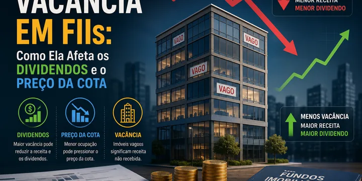 Ilustração representativa de dividendos, moedas e rendimentos financeiros